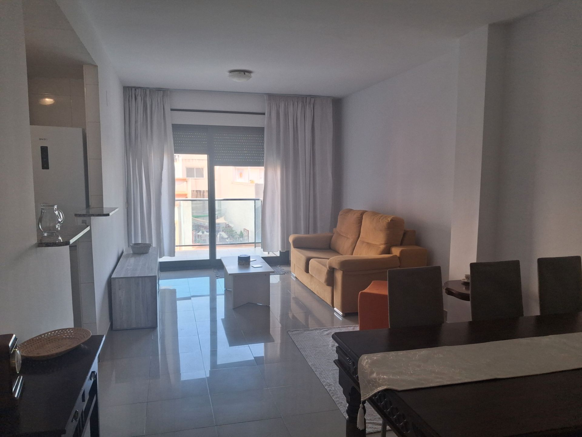 Living room of Flat for sale in Benicarló  with Air Conditioner, Terrace and Furnished