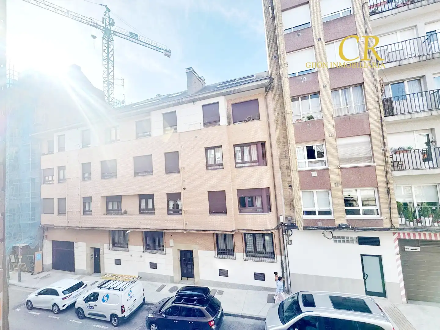 Exterior view of Flat for sale in Gijón   with Oven