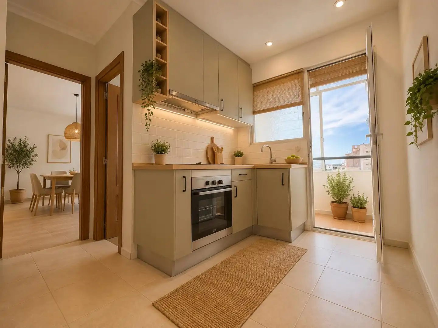 Cocina de Piso en venta en Alicante / Alacant con Balcón