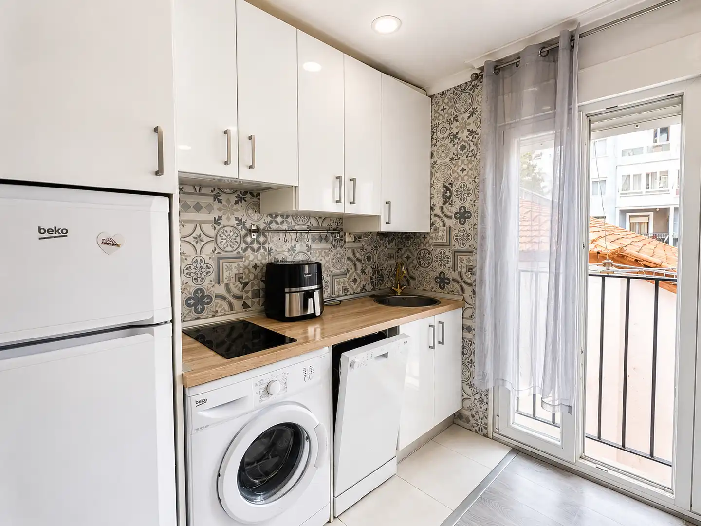 Cocina de Piso de alquiler en Santander con Calefacción, Amueblado y Horno