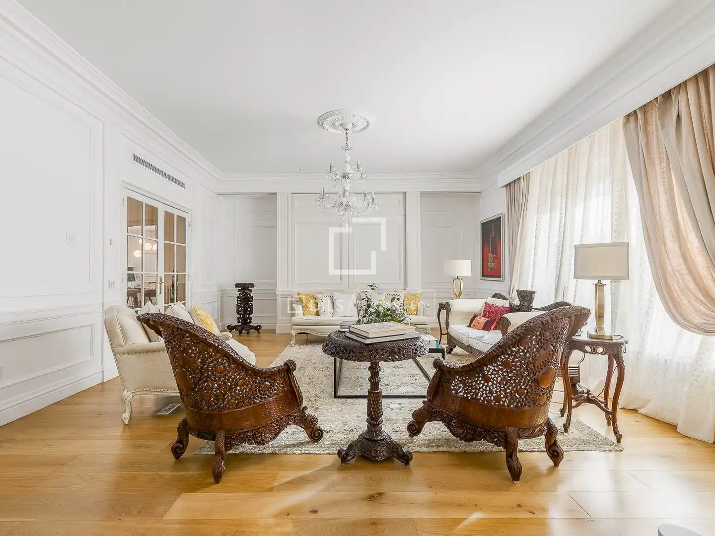 Living room of Attic for sale in Barcelona  with Air Conditioner, Heating and Parquet flooring