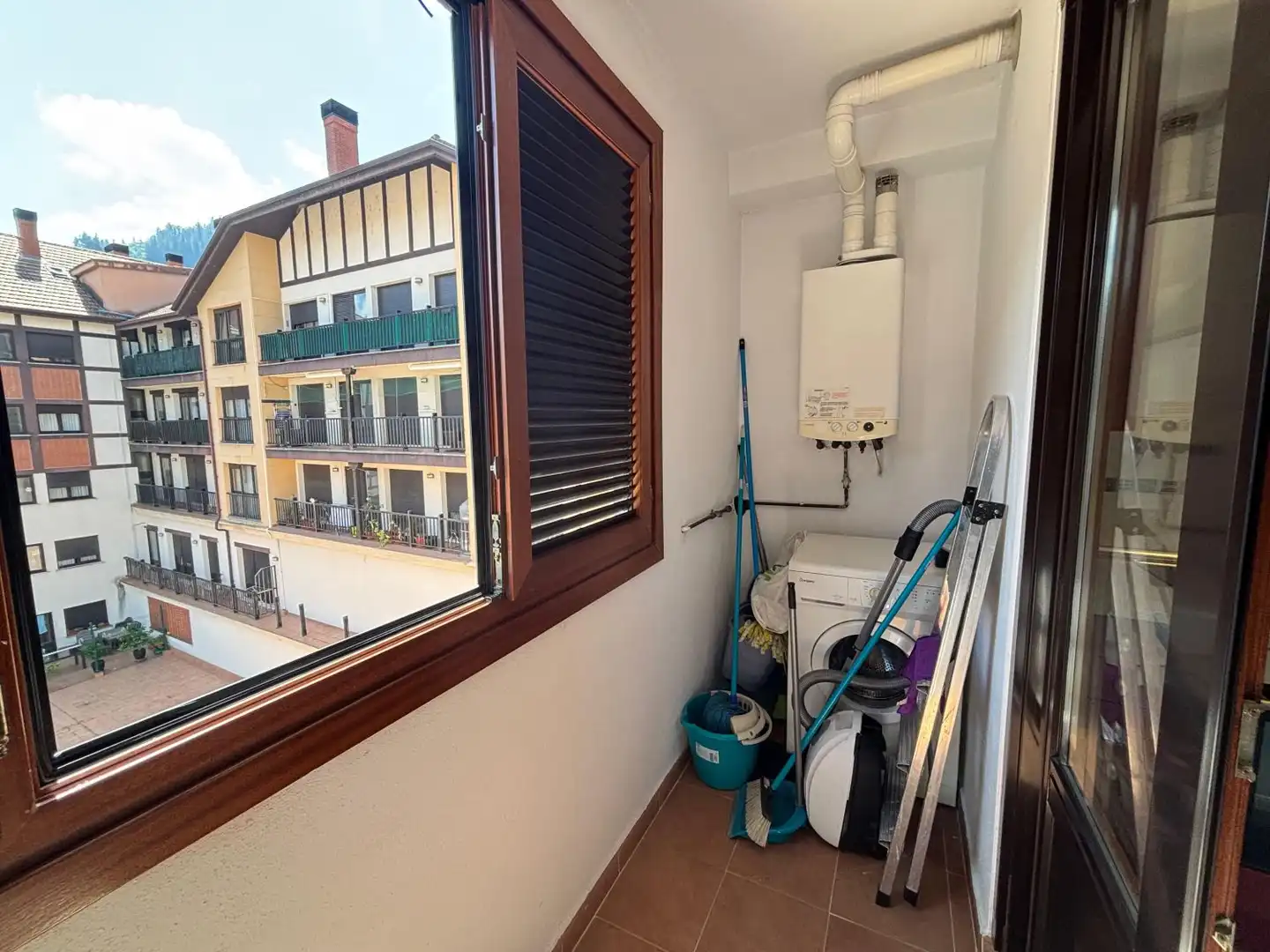 Terraza de Piso de alquiler en Balmaseda con Calefacción y Balcón