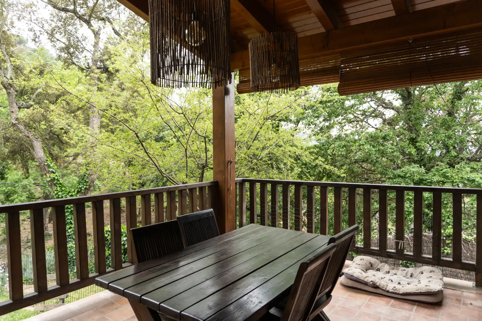 Terrasse von Haus oder Chalet zur Miete in Vallgorguina mit Heizung, Privatgarten und Parkett