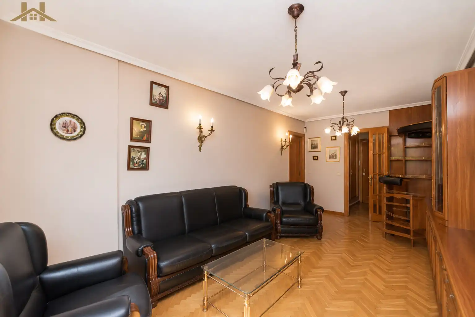 Sala de estar de Piso en venta en Villanueva del Pardillo con Calefacción, Parquet y Horno
