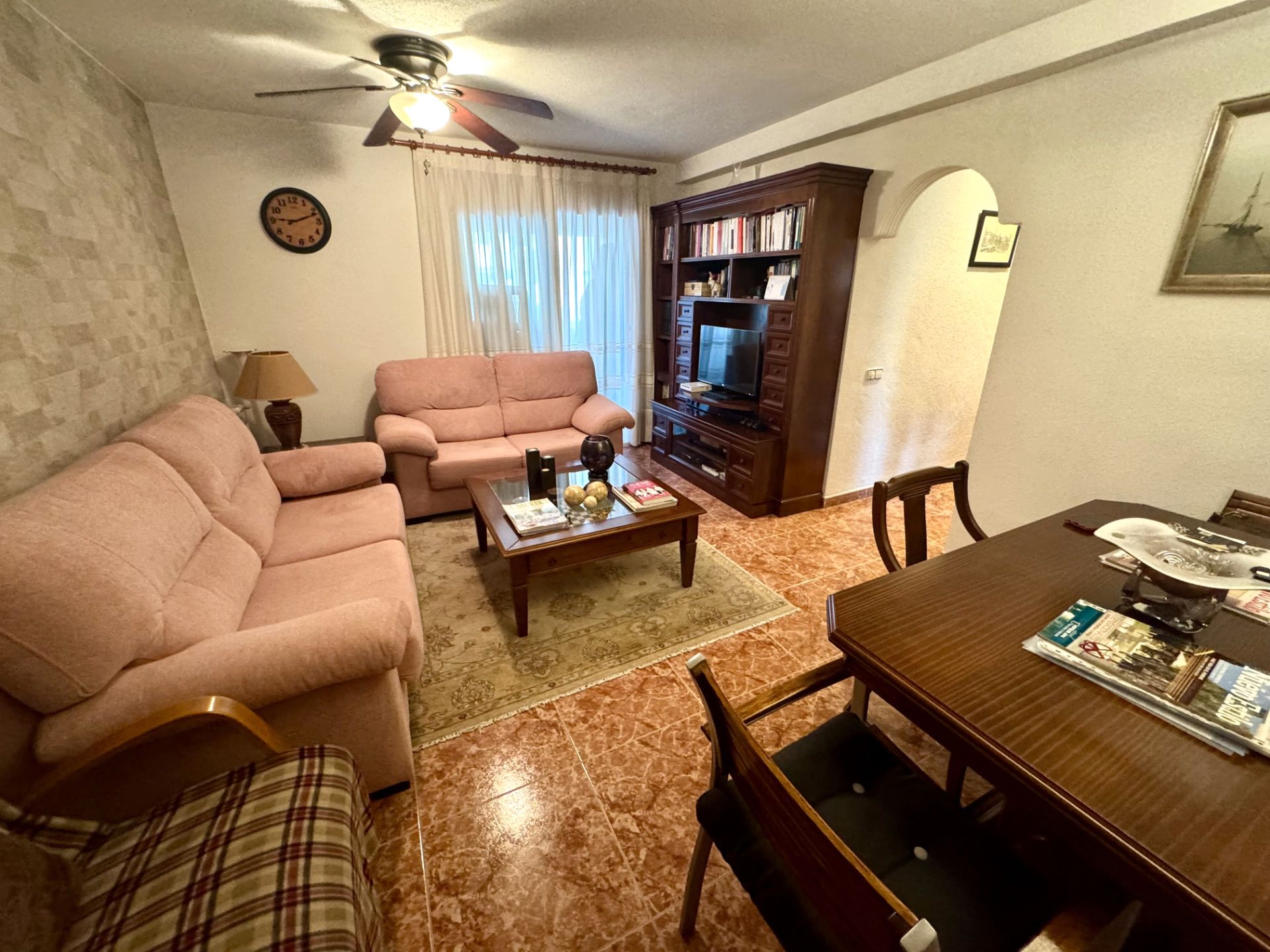 Living room of Flat for sale in Coslada  with Heating, Parquet flooring and Terrace