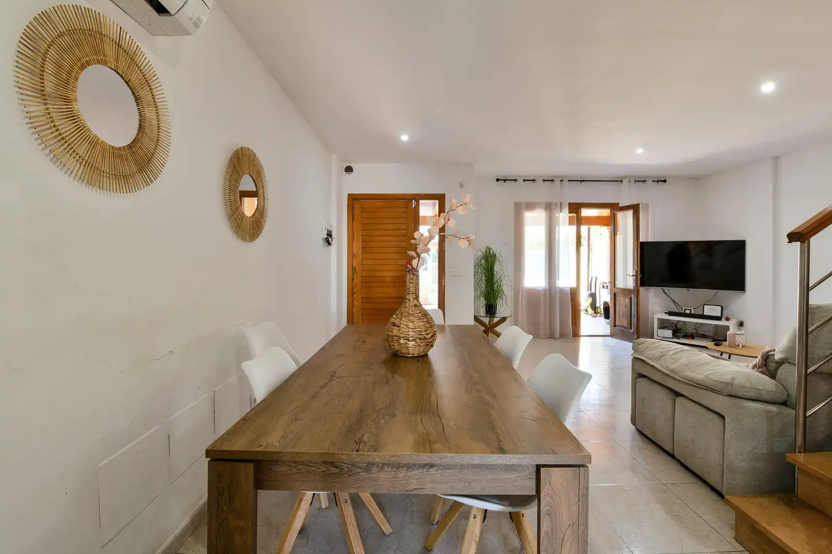 Dining room of Detached homes for sale in Alcúdia  with Air Conditioner, Terrace and Balcony