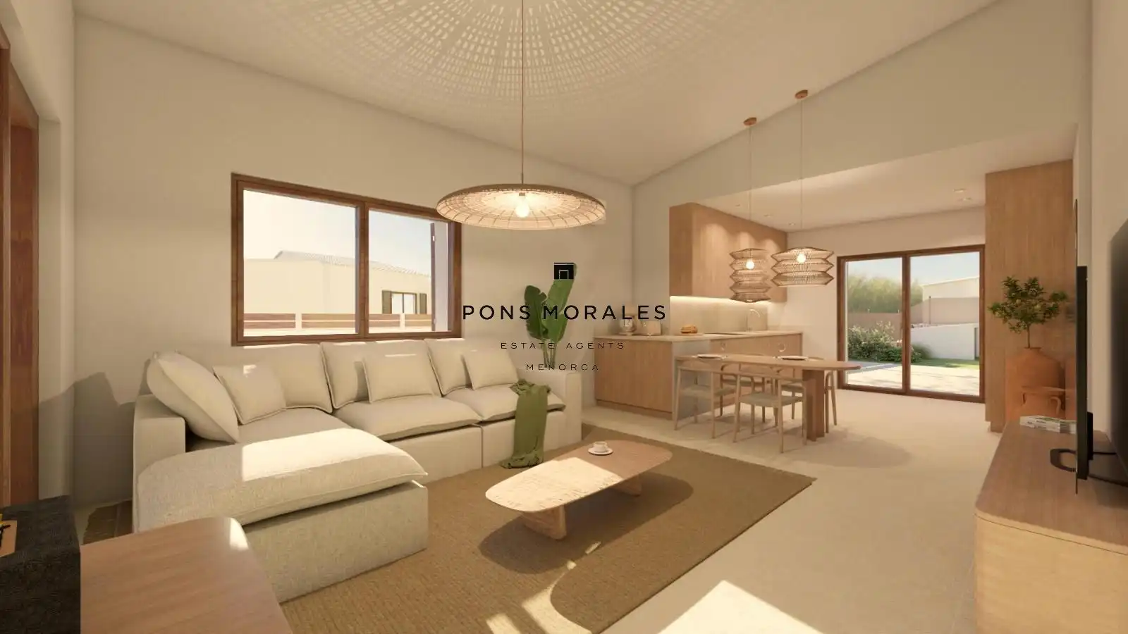 Living room of Houses for sale in Ciutadella de Menorca  with Air Conditioner, Heating and Swimming Pool