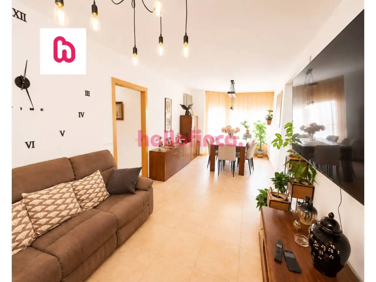 Wohnzimmer von Wohnung zum Verkauf in Sant Celoni mit Klimaanlage, Heizung und Balkon