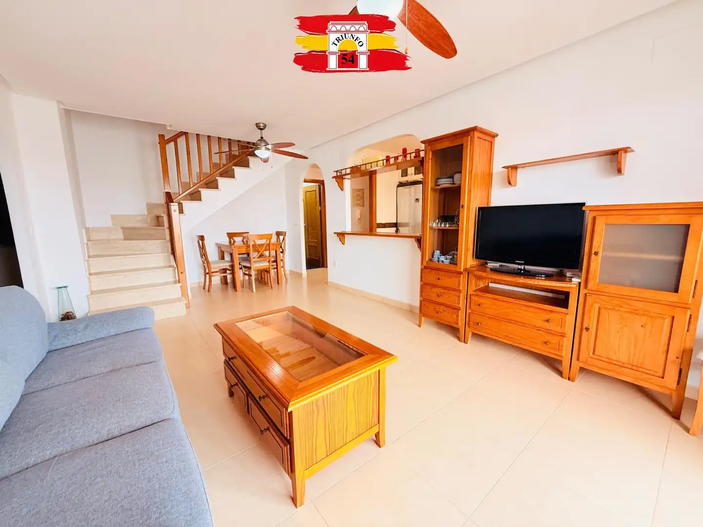 Sala de estar de Ático en venta en Pilar de la Horadada con Aire acondicionado, Jardín privado y Trastero