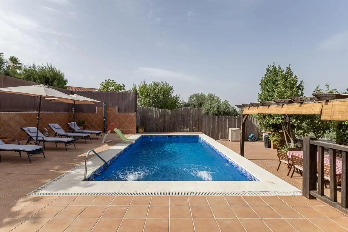 Piscina de Casa o chalet en venta en Las Gabias con Jardín privado, Terraza y Piscina