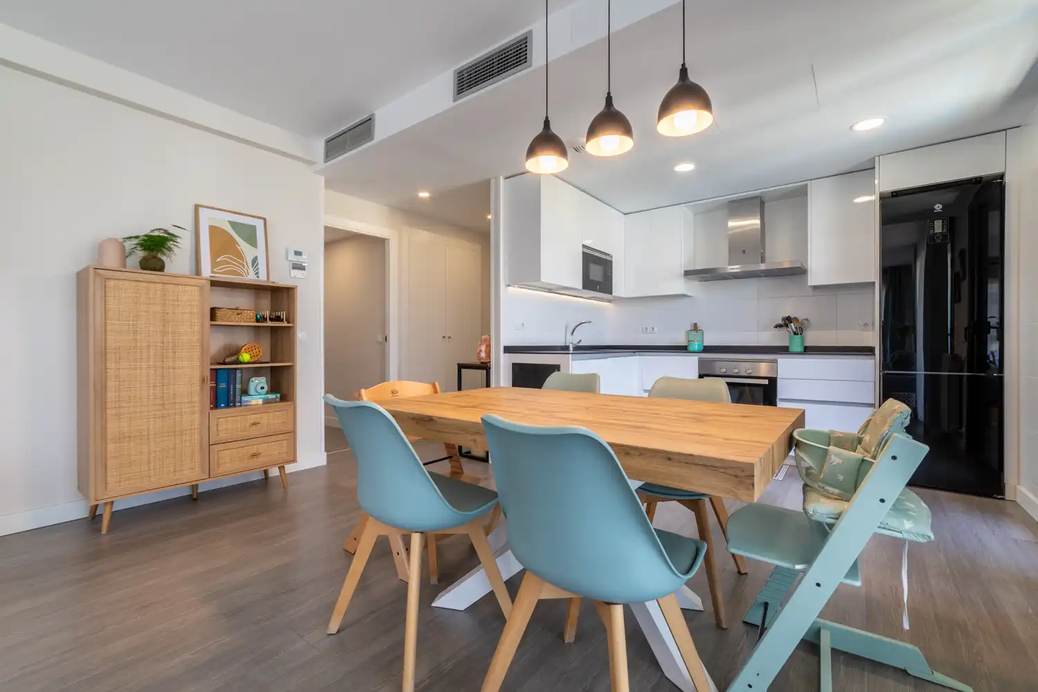 Dining room of Flat for sale in Tres Cantos  with Air Conditioner, Heating and Private garden