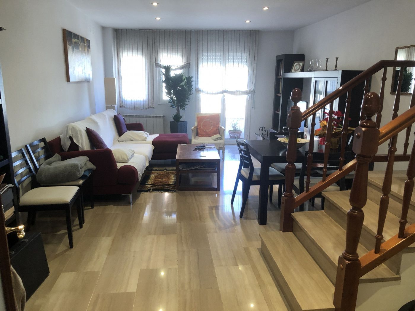 Sala de estar de Casa adosada en venta en Fondarella con Aire acondicionado, Calefacción y Terraza