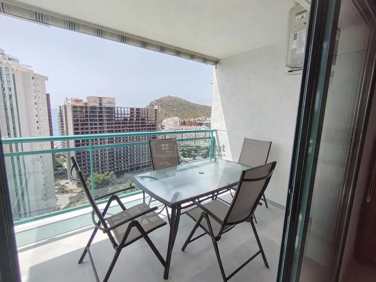 Terrace of Flat for rent in Villajoyosa / La Vila Joiosa  with Air Conditioner, Terrace and Furnished