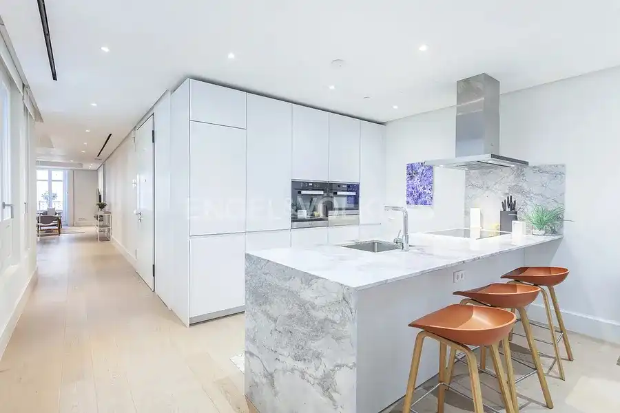 Cocina de Piso de alquiler en Madrid con Aire acondicionado, Calefacción y Parquet