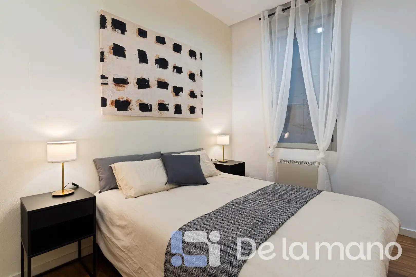 Bedroom of Flat for rent in Madrid  with Heating, Parquet flooring and Terrace