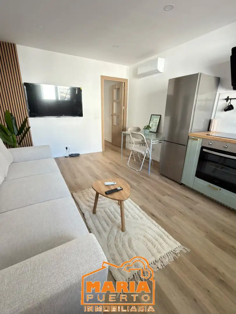 Sala d'estar de Apartament de lloguer en Málaga amb Aire condicionat i Moblat