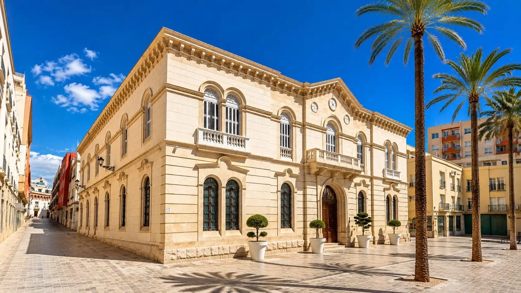 Vista exterior de Piso en venta en Almería con Aire acondicionado, Calefacción y Balcón