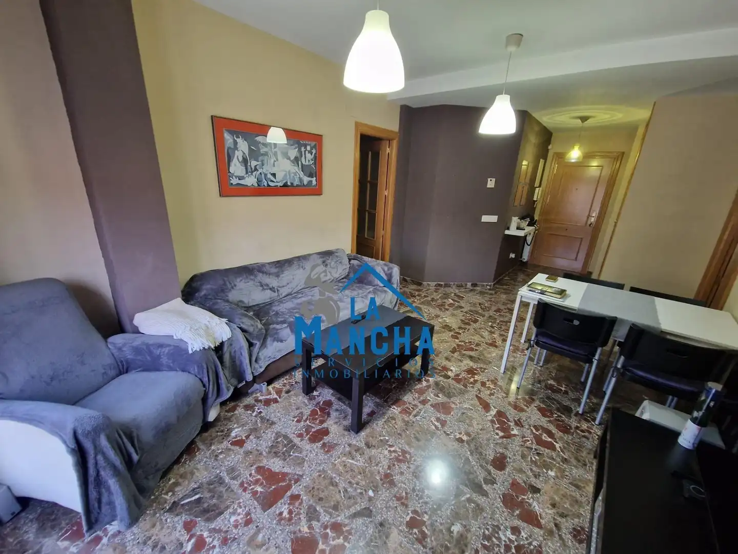 Living room of Flat for sale in Chinchilla de Monte-Aragón  with Heating, Terrace and Storage room
