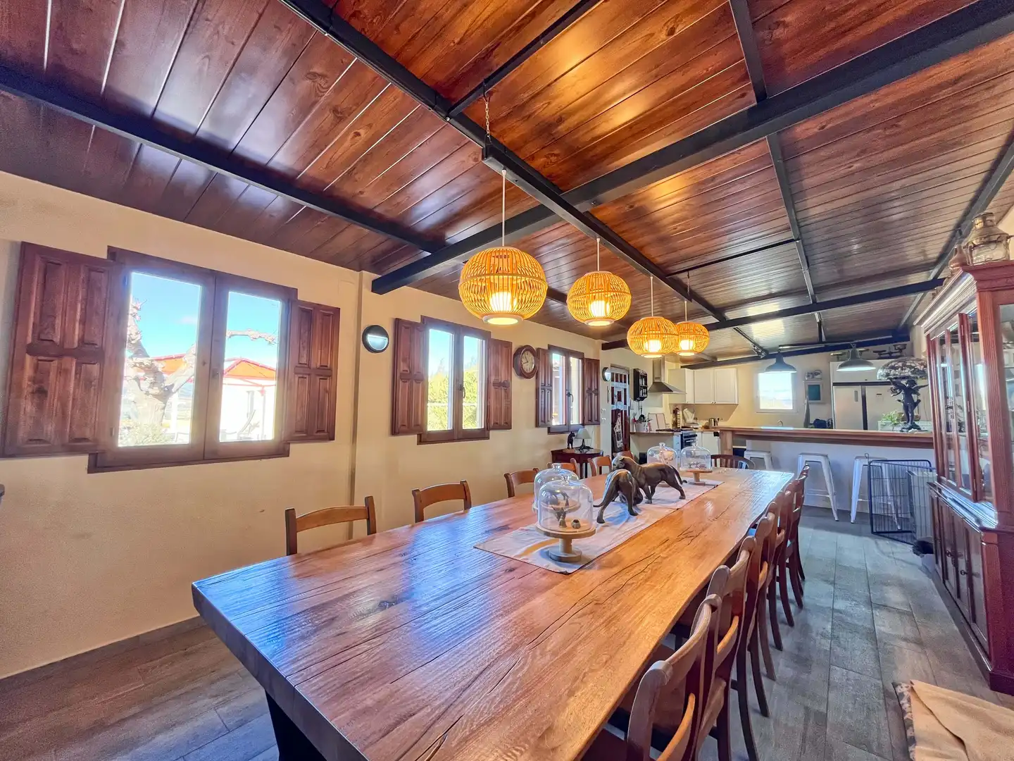Dining room of Houses for sale in Villena  with Air Conditioner, Terrace and Swimming Pool