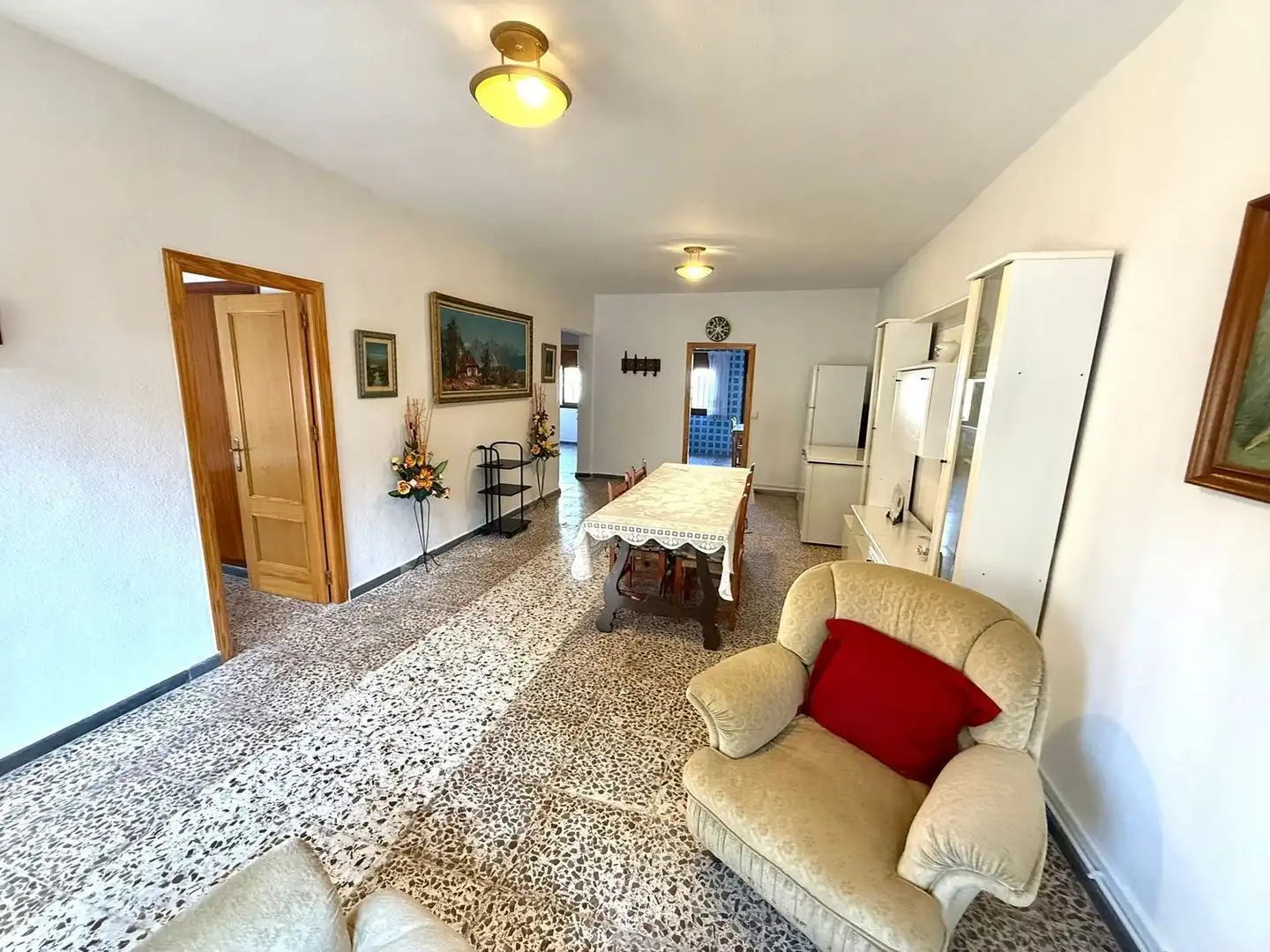 Wohnzimmer von Einfamilien-Reihenhaus zum Verkauf in Pulpí mit Heizung, Terrasse und Abstellraum