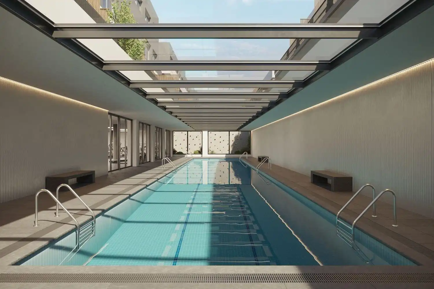 Swimming pool of Lofts for rent in San Sebastián de los Reyes  with Air Conditioner, Heating and Private garden