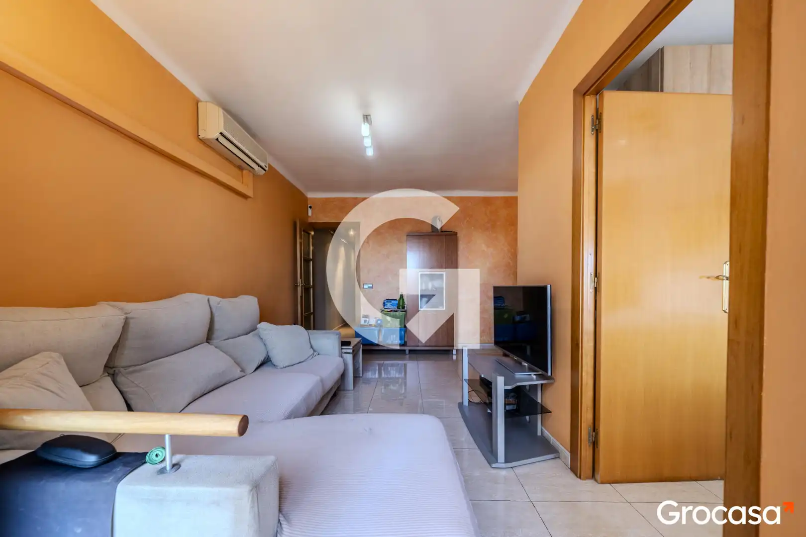 Sala d'estar de Pis en venda en Barcelona amb Aire condicionat i Balcó