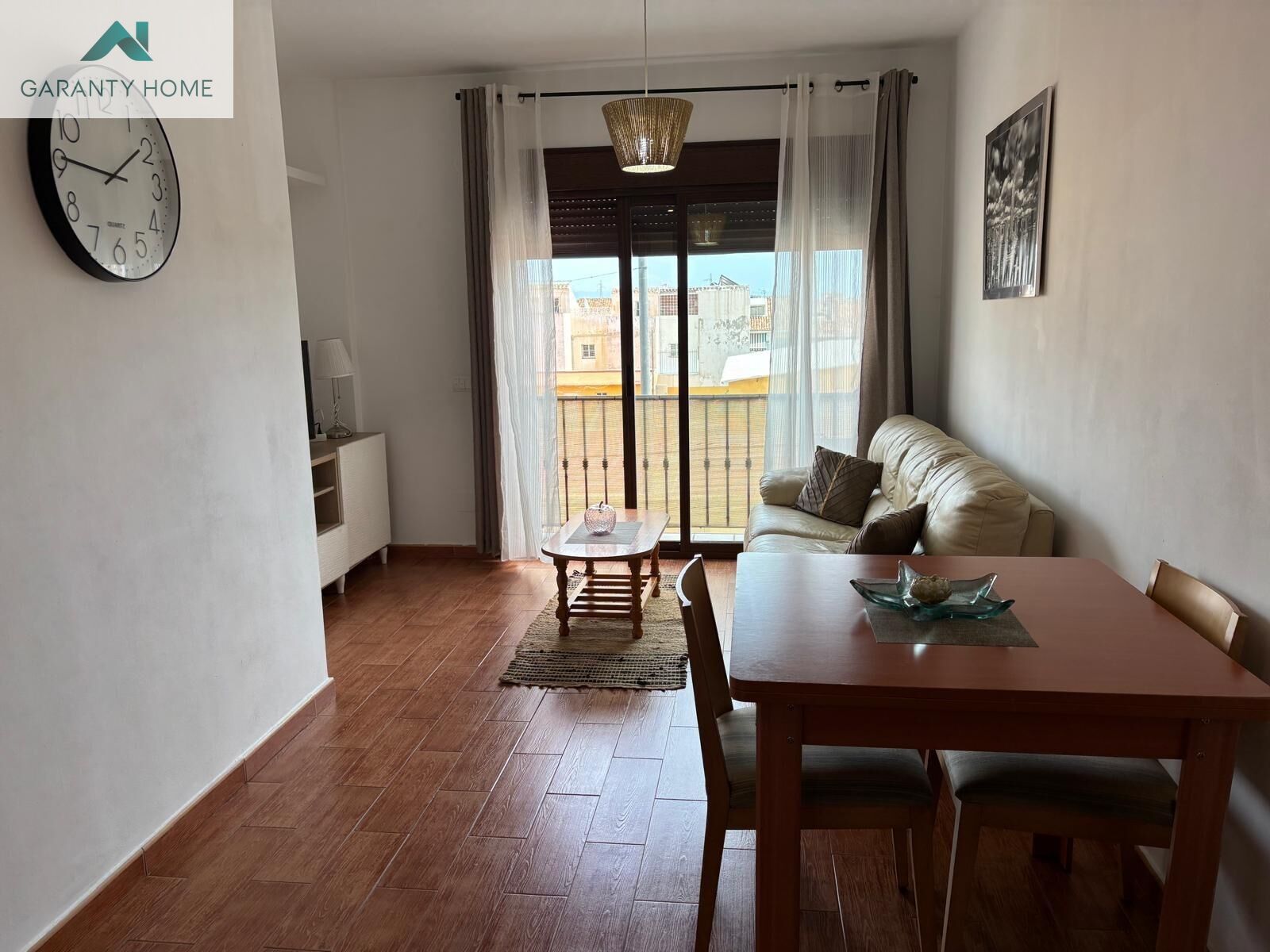 Living room of Flat for sale in Mijas  with Air Conditioner, Private garden and Balcony