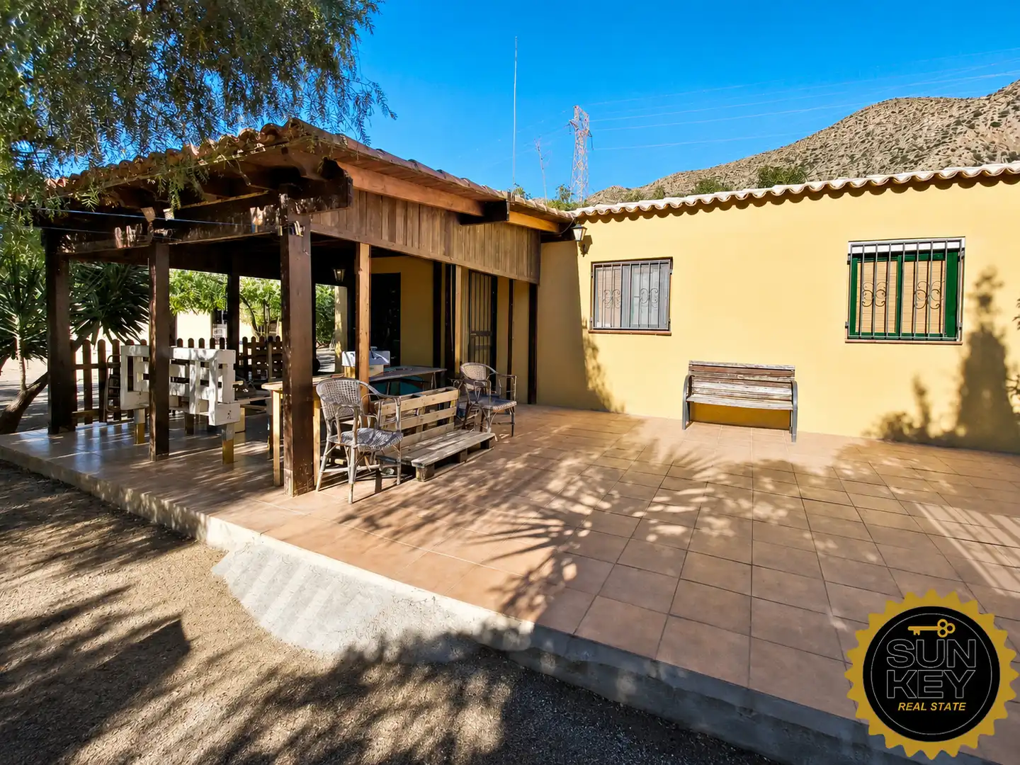 Terrasse von Country house zum Verkauf in Mazarrón mit Möbliert