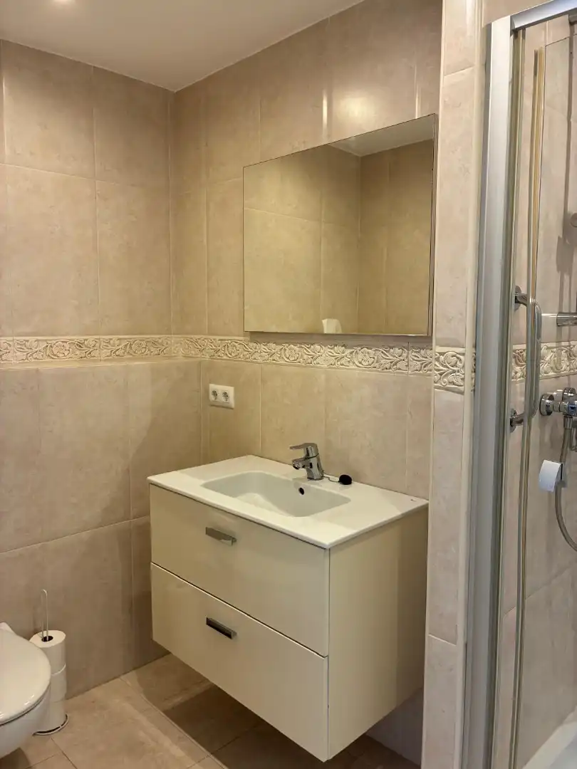 Baño de Apartamento de alquiler en Jávea / Xàbia con Aire acondicionado, Calefacción y Jardín privado