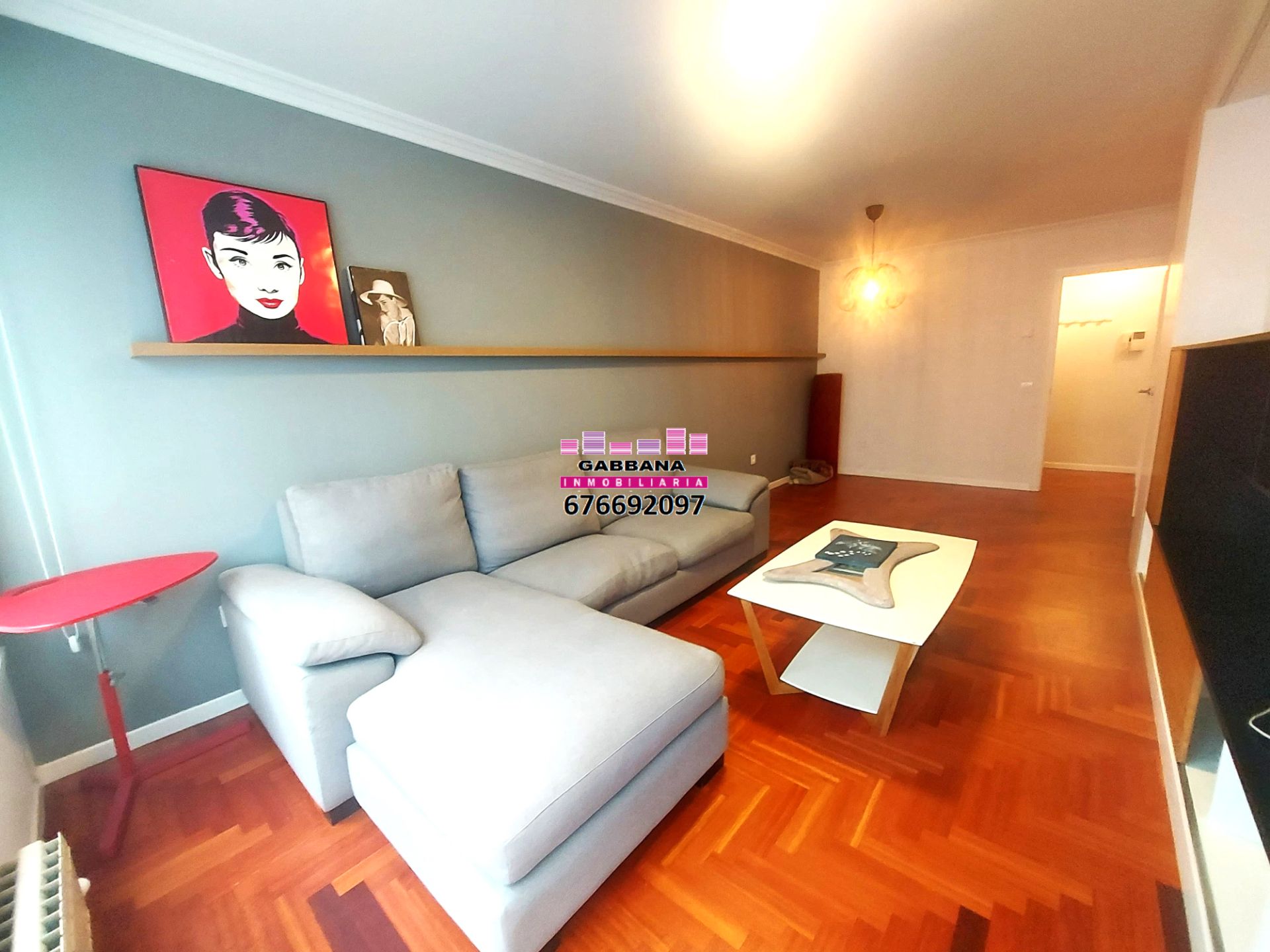 Living room of Flat to rent in Vigo   with Parquet flooring and Furnished