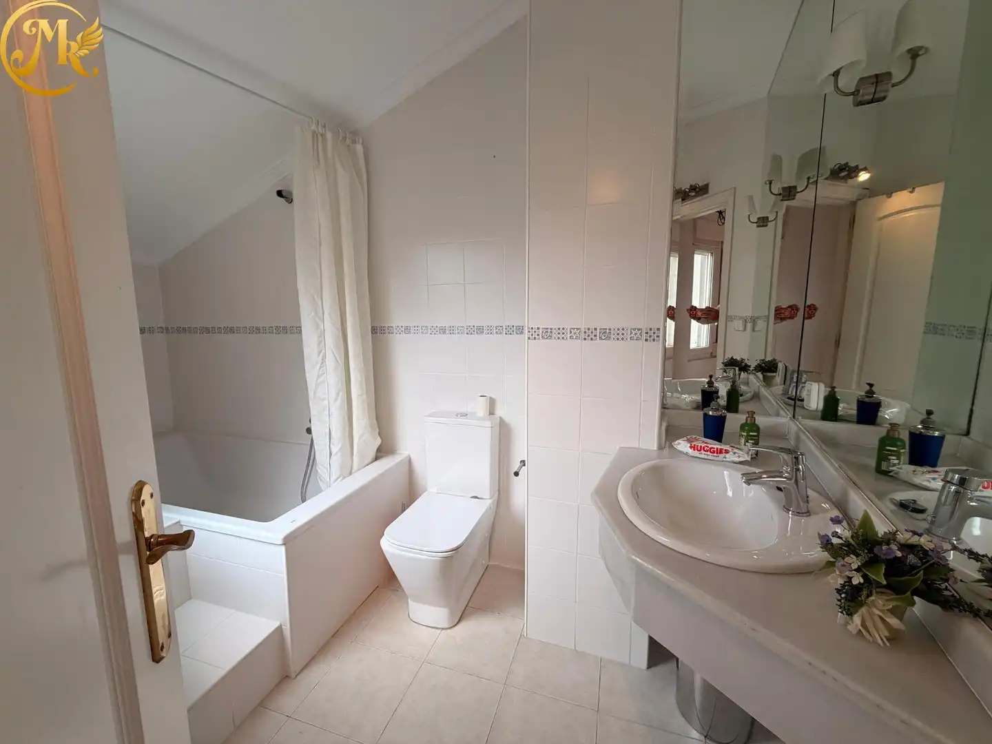 Badezimmer von Wohnung zum Verkauf in Santander mit Heizung und Möbliert