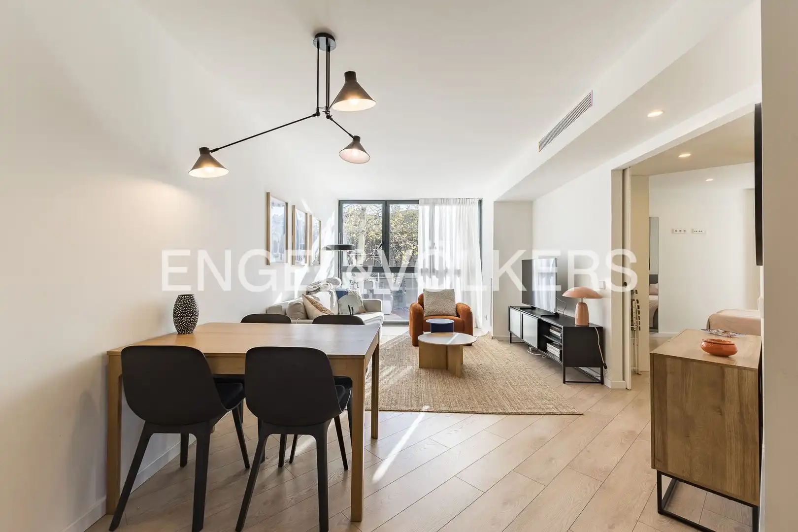 Sala d'estar de Pis en venda en  Barcelona Capital amb Aire condicionat, Calefacció i Parquet