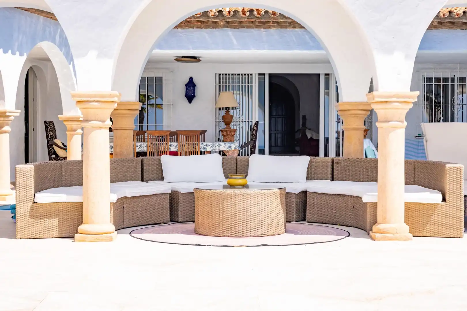 Terrassa de Casa o xalet de lloguer en Marbella amb Aire condicionat, Jardí privat i Terrassa