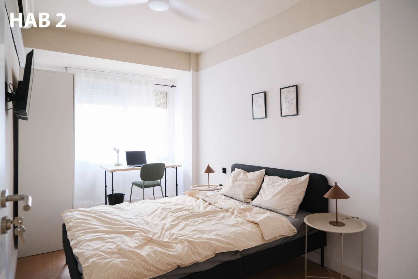 Bedroom of Flat for share in Alicante / Alacant  with Air Conditioner, Terrace and Furnished