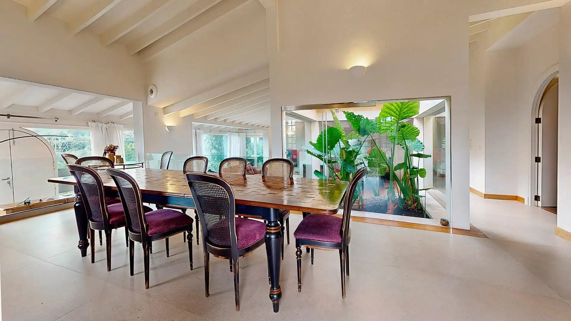 Comedor de Finca rústica de alquiler en  Palma de Mallorca con Aire acondicionado, Calefacción y Jardín privado