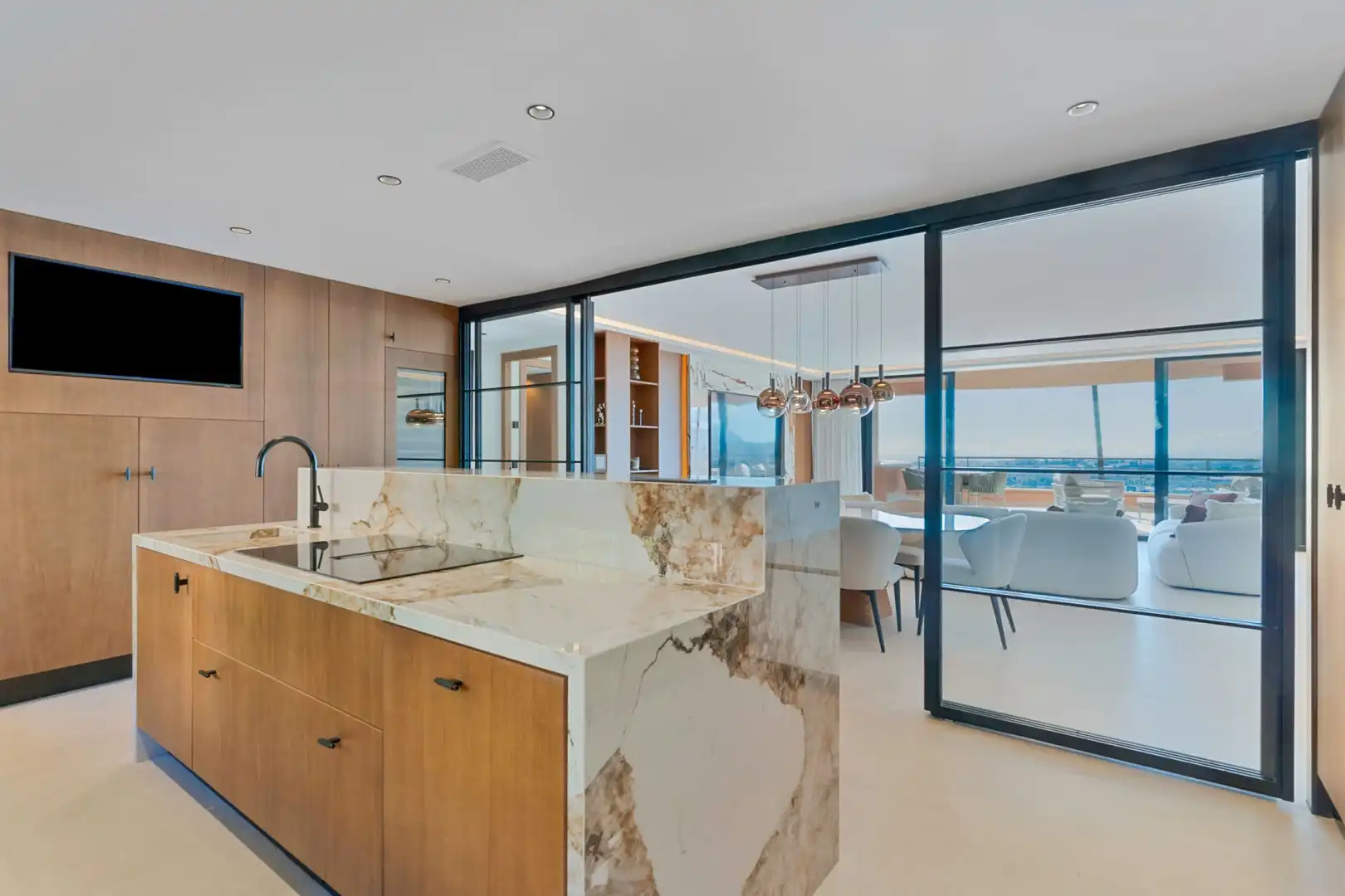 Kitchen of Apartments for sale in Marbella  with Air Conditioner, Terrace and Swimming Pool