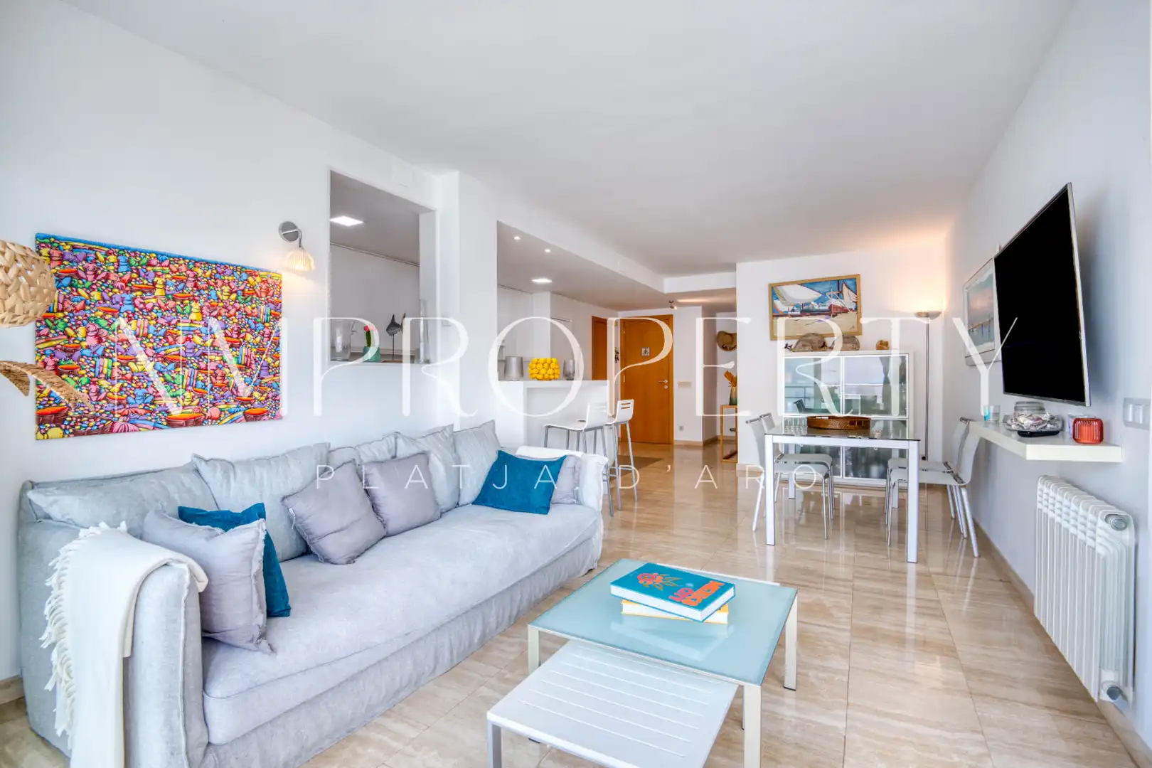 Living room of Flat for sale in Castell d'Aro, Platja d'Aro i s'Agaró  with Heating, Terrace and Storage room