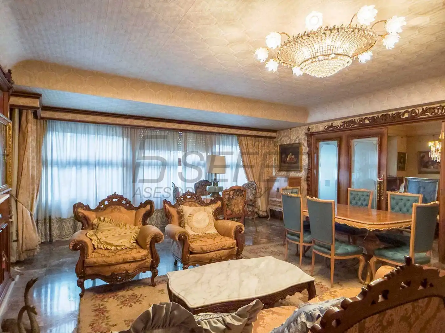 Sala de estar de Piso en venta en Vila-real con TV