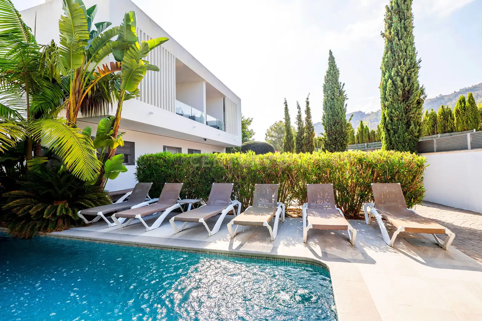 Garden of Detached homes for sale in L'Alfàs del Pi  with Air Conditioner, Furnished and Balcony