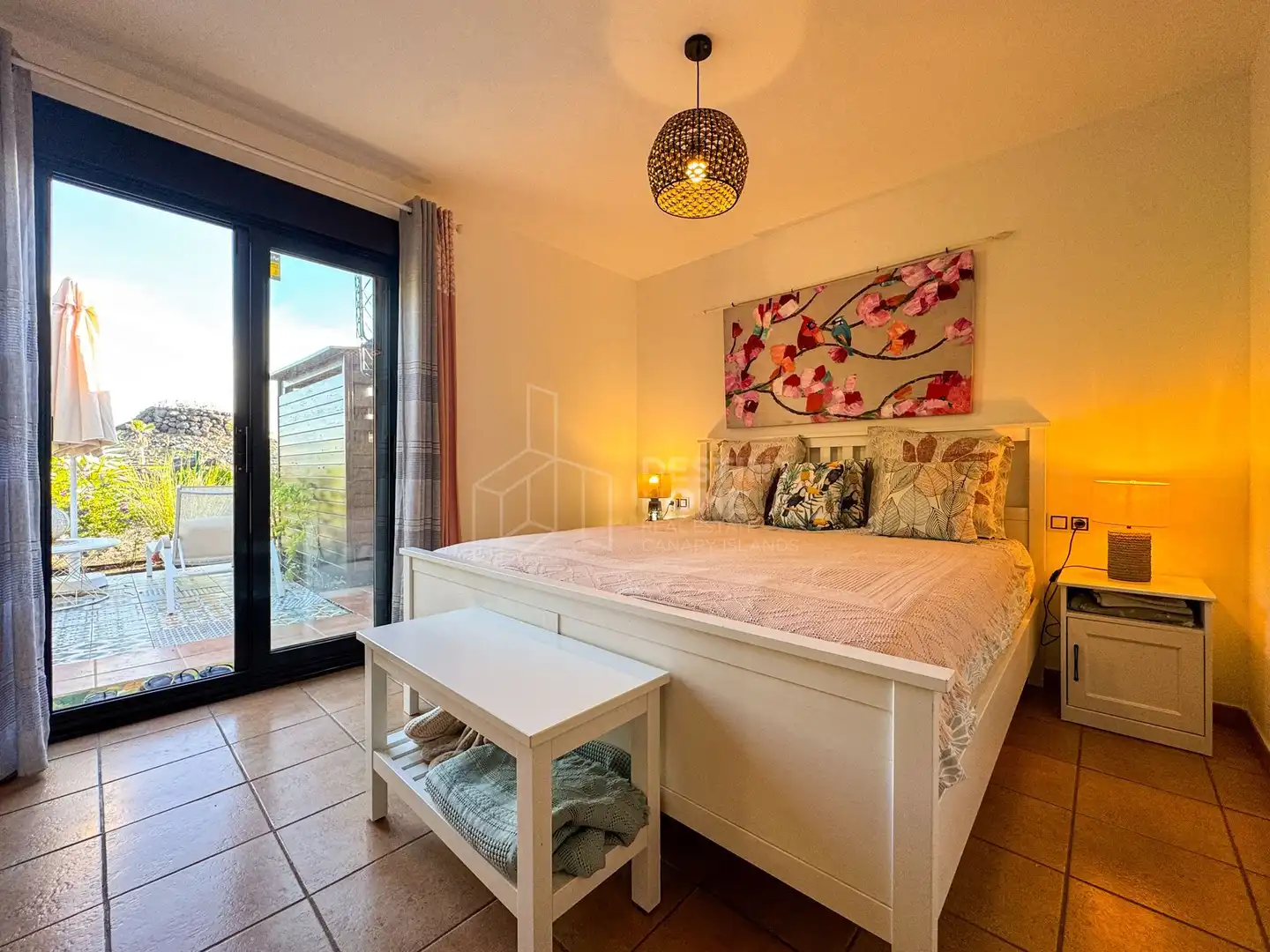 Dormitori de Casa adosada en venda en La Oliva amb Aire condicionat, Jardí privat i Terrassa