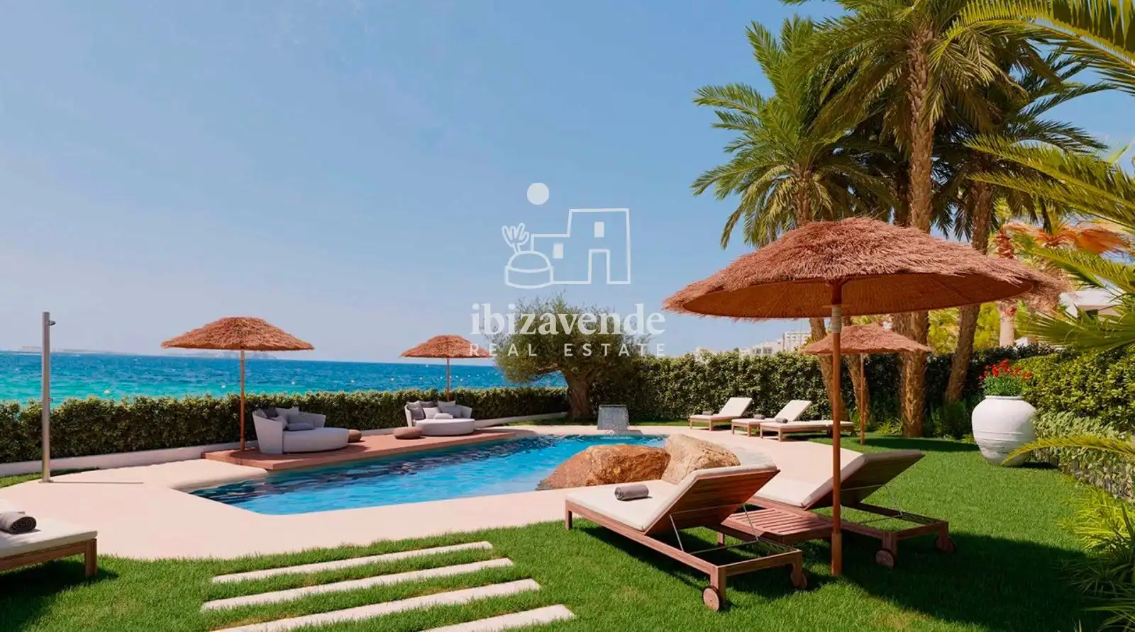 Garden of Flat for sale in Sant Antoni de Portmany  with Heating, Terrace and Swimming Pool
