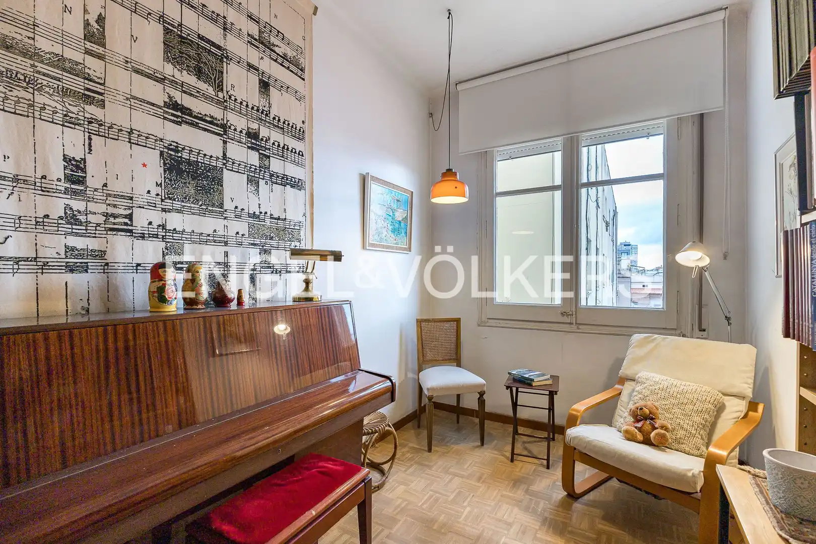 Living room of Flat for sale in Barcelona  with Heating and Parquet flooring