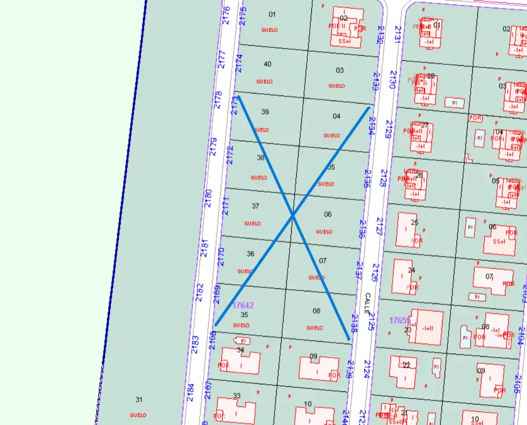 Wohnbaugrundstück zum Verkauf in Calle Castilla 2114