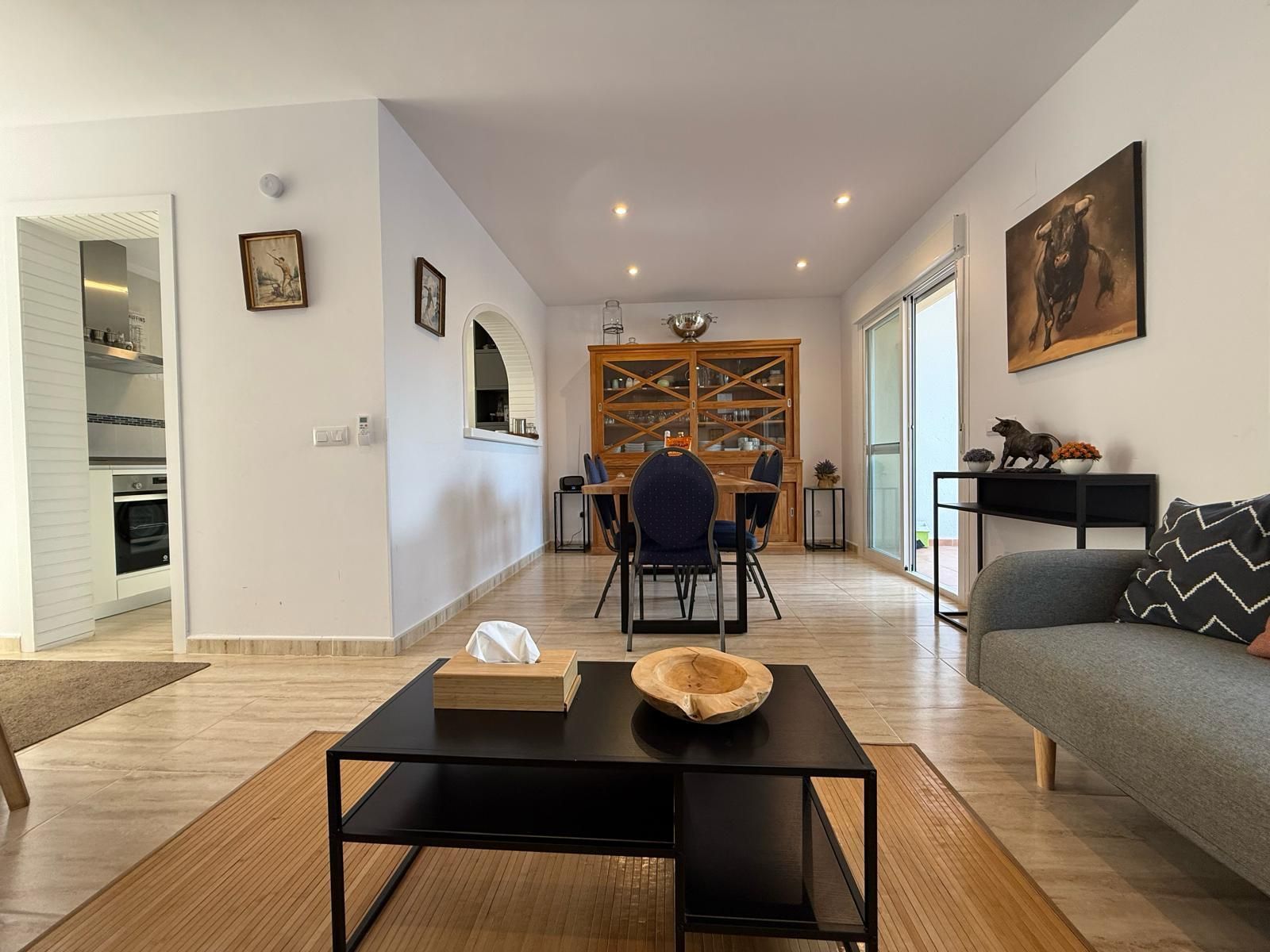 Esszimmer von Einfamilien-Reihenhaus zum Verkauf in Calpe / Calp mit Klimaanlage, Heizung und Terrasse