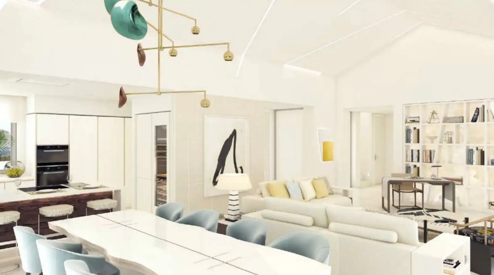 Living room of Apartments for rent in Benahavís  with Air Conditioner, Heating and Private garden