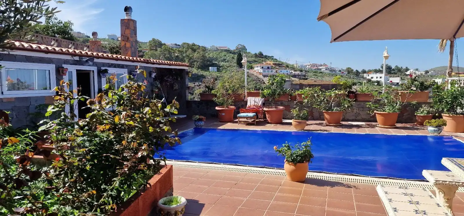 Piscina de Casa o chalet en venta en Firgas con Jardín privado, Piscina y Amueblado