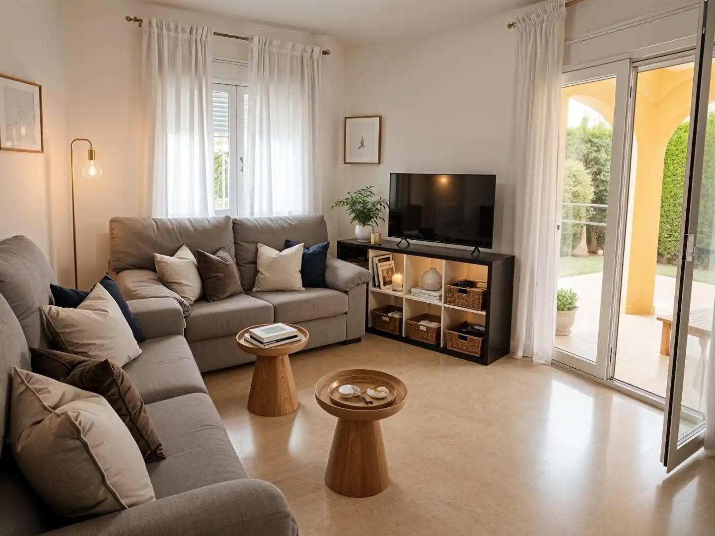 Living room of Houses for sale in Oliva  with Air Conditioner, Heating and Private garden