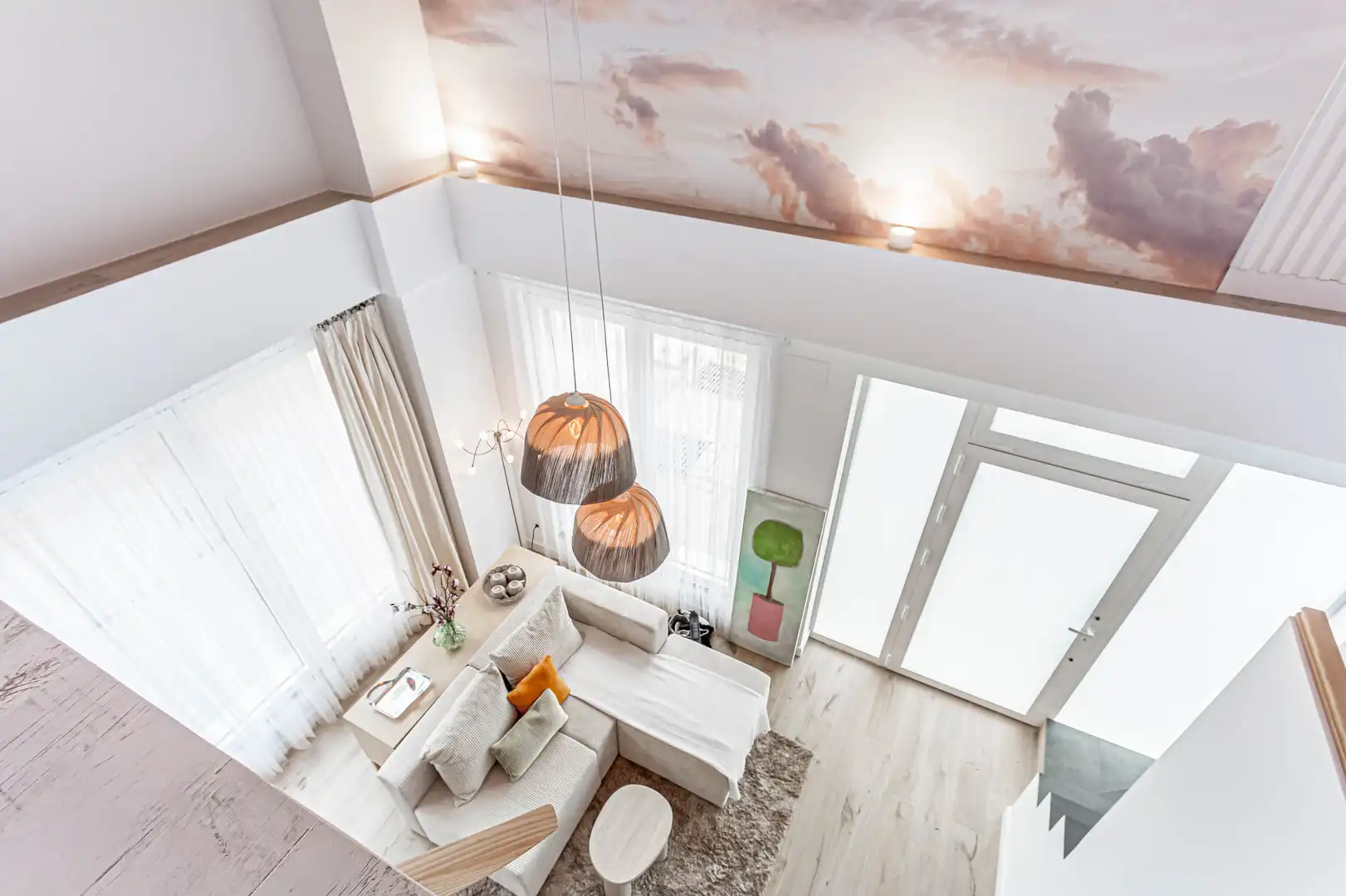 Living room of Flat for rent in Madrid  with Air Conditioner, Heating and Parquet flooring