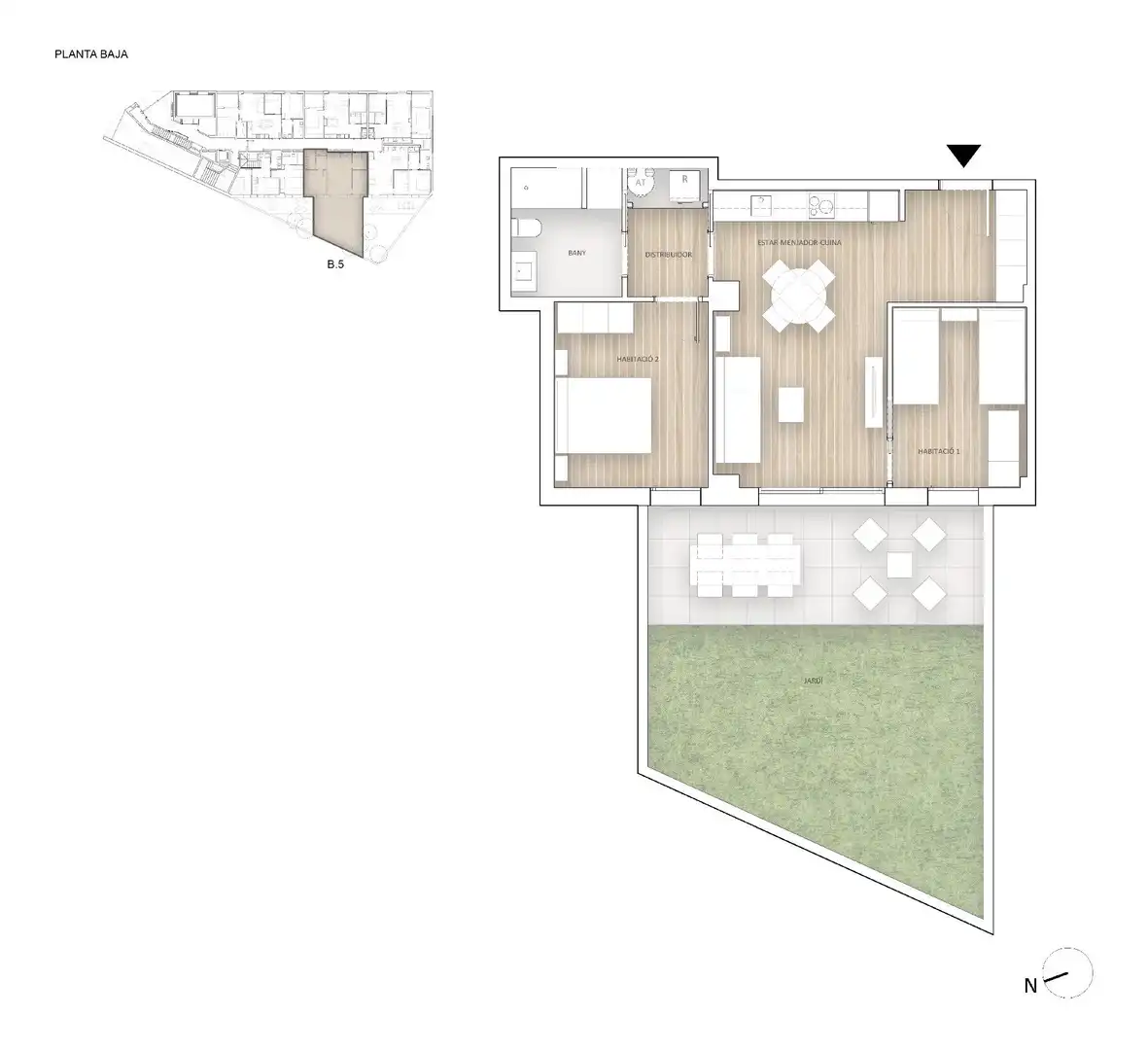 Wohnung zum Verkauf in Santa Coloma de Gramenet mit Klimaanlage, Heizung und Terrasse