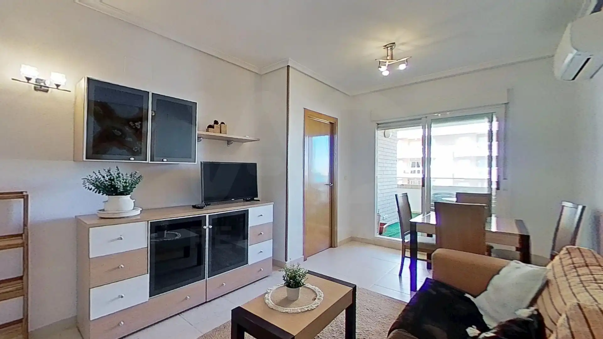 Living room of Flat for sale in Oropesa del Mar / Orpesa  with Air Conditioner, Terrace and Swimming Pool